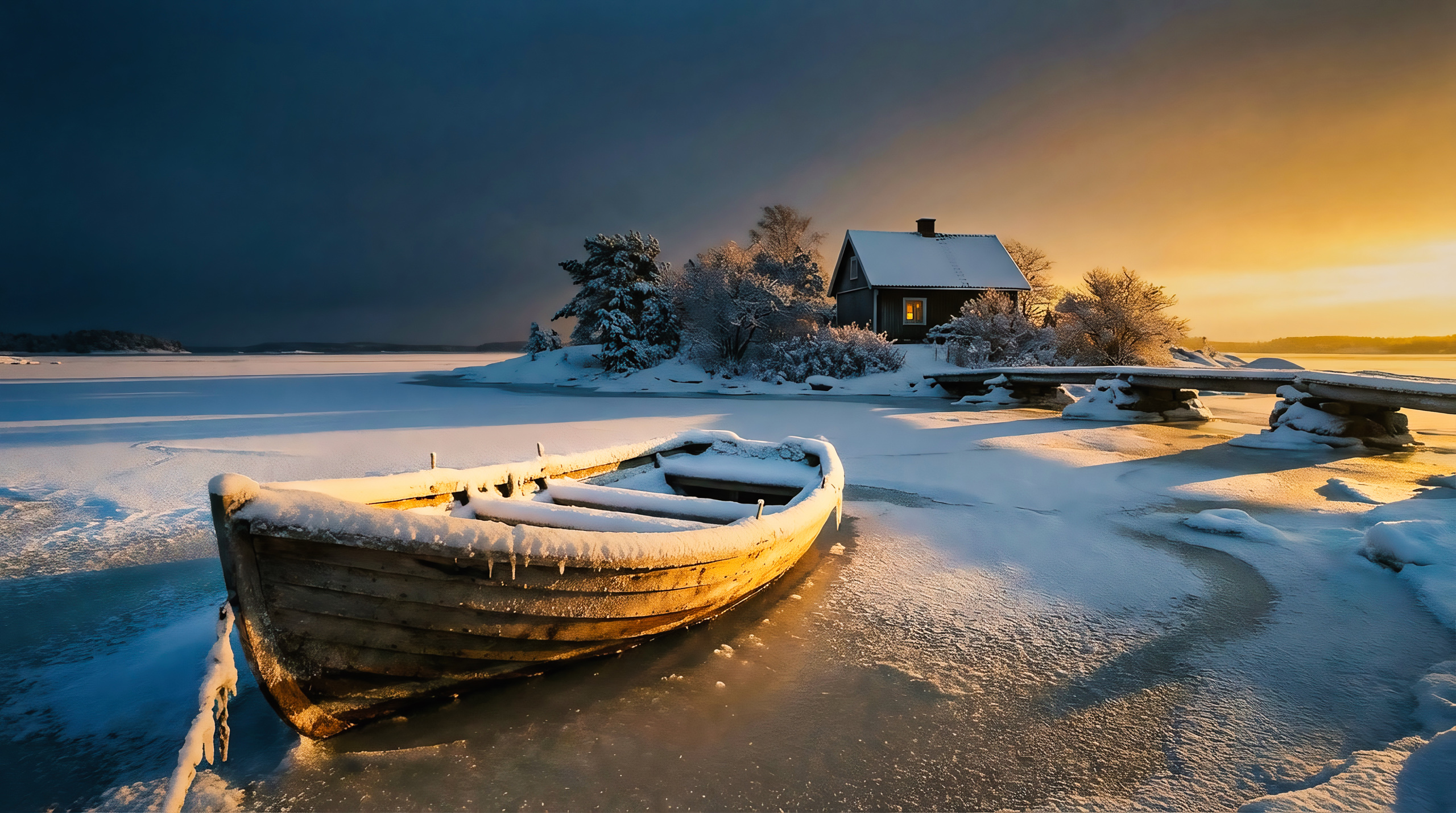 Insel im See - Banana Pro generiert
